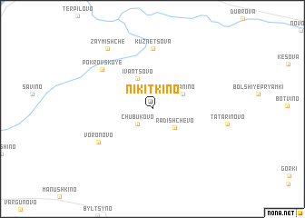 map of Nikitkino