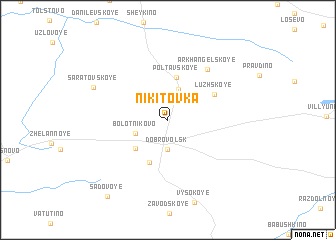 map of Nikitovka