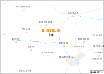 map of Nikitovka