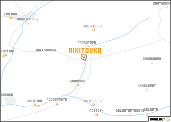 map of Nikitovka