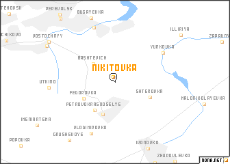 map of Nikitovka