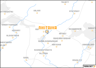 map of Nikitovka