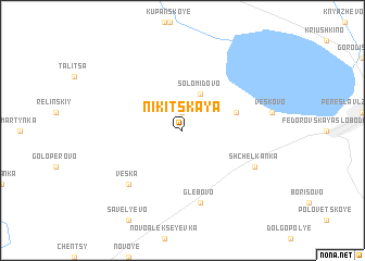 map of Nikitskaya