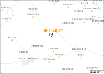 map of Nikitskiy