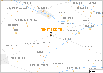 map of Nikitskoye