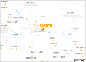 map of Nikitskoye