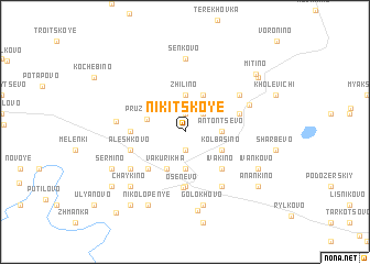 map of Nikitskoye