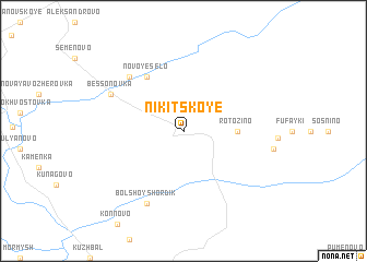 map of Nikitskoye