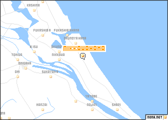 map of Nikkawahama