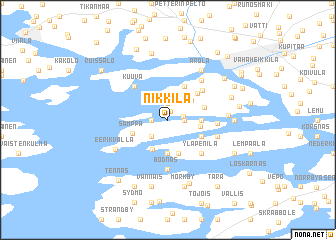 map of Nikkilä