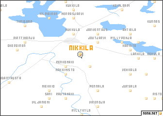 map of Nikkilä