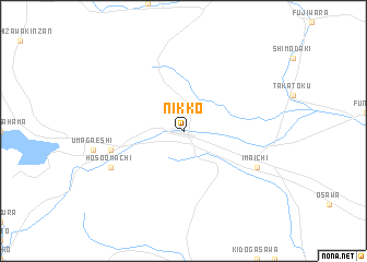 map of Nikkō