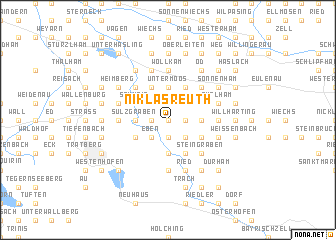 map of Niklasreuth