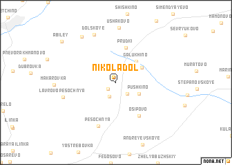 map of Nikola-Dol