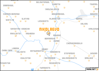 map of Nikolaevo