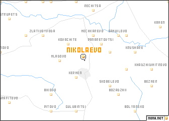 map of Nikolaevo