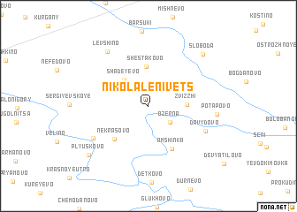 map of Nikola-Lenivets