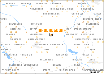 map of Nikolausdorf