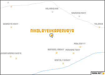 map of Nikolayevka Pervaya