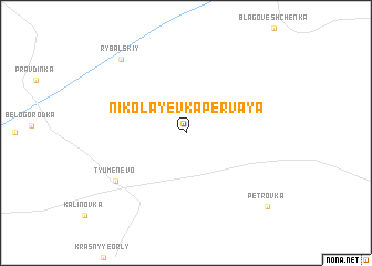 map of Nikolayevka Pervaya