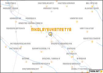 map of Nikolayevka Tretʼya