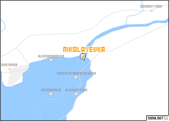 map of Nikolayevka