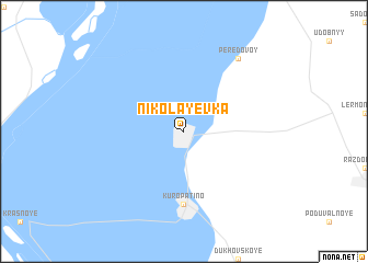 map of Nikolayevka