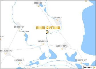 map of Nikolayevka