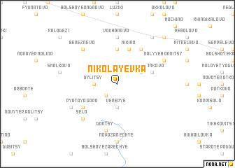 map of Nikolayevka