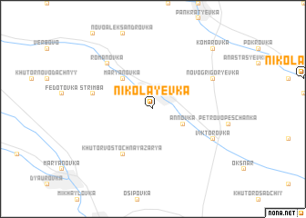 map of Nikolayevka