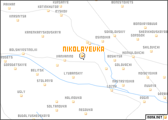 map of Nikolayevka