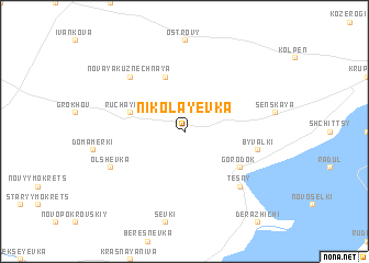 map of Nikolayevka