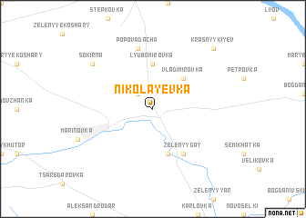 map of Nikolayevka