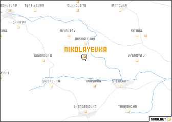 map of Nikolayevka
