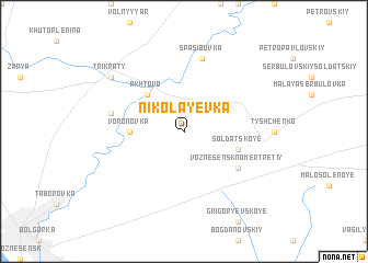 map of Nikolayevka