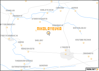 map of Nikolayevka