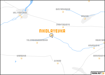 map of Nikolayevka