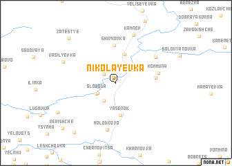 map of Nikolayevka