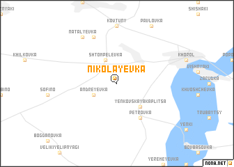 map of Nikolayevka