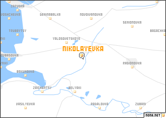 map of Nikolayevka