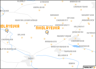 map of Nikolayevka