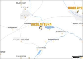 map of Nikolayevka