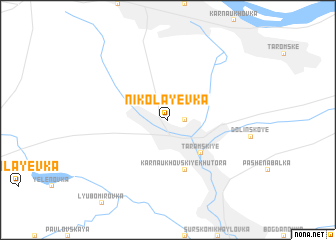 map of Nikolayevka