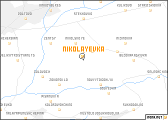 map of Nikolayevka