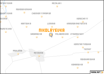 map of Nikolayevka