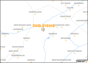 map of Nikolayevka