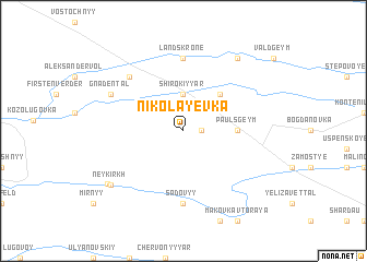 map of Nikolayevka