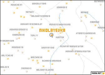 map of Nikolayevka