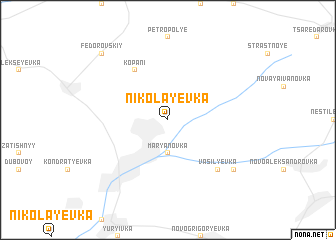 map of Nikolayevka