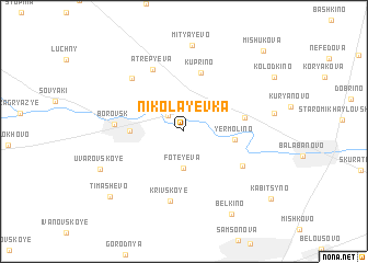 map of Nikolayevka